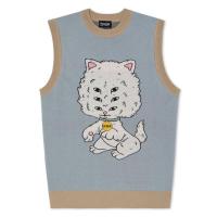 ราคา SLUM LTD - RIPNDIP H22 Big Head Knit Sweater Vest Light Slate (13298589005)