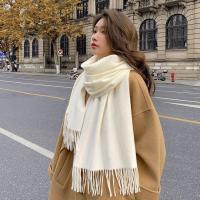 ราคา ผ้าพันคอแคชเมียร์คลุมไหล่200 70เนื้อผ้าอย่างดี หนา สีพื้น Cashmere Scarf รับประกันทุกผืน ราคาสุดค้ม ✨Sanwildla17.th✨ (47951945114)
