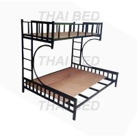 ราคา ชั้นบน3ฟุต,ชั้นล่าง5ฟุต โครงเตียงเหล็ก2ชั้น เตียงครอบครัว รุ่น FAMILY Steel bunk bed ( 5F.+3F.) จัดส่งทั่วประเทศ (41661460240)