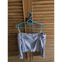 ราคา Zara basic shirt ลายทาง size XS (Used) (8572835120)