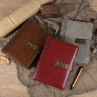 ราคา สมุดโน๊ต ก5 พร้อมฝาครอบหนังวัวคุณภาพสูงสไตล์วินเทจคลาสสิกพร้อมตัวล็อคดิจิตอลที่สะดวก (41213489832)