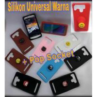ราคา Universal Color Silicone + POP Socket สําหรับ HP ADVAN EVERCOSS MITO ANDROMAX ทุกยี่ห้อ (40305796720)