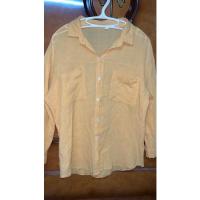 ราคา เสื้อเชิ๊ตแขนยาว กระเป๋าคู่ สีเหลือง (10495058272)