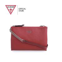 ราคา มือ 2 GUESS กระเป๋าสีแดง KALEI MINI DBL ZIP CROSSBODY กระเป๋าผู้หญิง กระเป๋าสะพาย (43258125907)