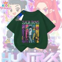 ราคา เสื้อยืดสำหรับเด็กและวัยรุ่น Kpop Demon Hunters ทำจากผ้าฝ้าย แขนสั้น สไตล์ Huntrix Boys01 90-150 N67 (40462253174)