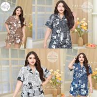 ราคา ชุดเซท เสื้อเชิ้ตคอฮาวาย แขนสั้นกระดุมหน้าถอดได้ ลายหนังสือ แฟชั่น สาวอวบ เสื้อผ้าสาว ไซส์ใหญ่สาวอ้วน สาว Plus Size (22072050151)