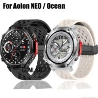 ราคา สําหรับ Aolon Neo Ocean สายนาฬิกาอัจฉริยะผู้หญิงผู้ชายซิลิโคนปุ่มแม่เหล็ก Soft Band สายรัดข้อมือกลางแจ้ง (27493559812)