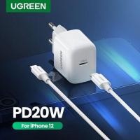 ราคา Ugreen Original MFI Power delivery Fast Charger 20W สําหรับ Iphone (13821653112)