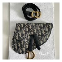 ราคา บัตรเครดิตผ่อน 0% ส่งฟรี (พร้อมส่ง) Used Dior Saddle Belt Pouch (16010112374)
