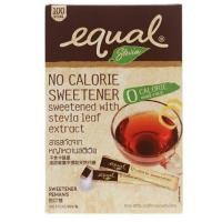 ราคา Equal Stevia อิควล สตีเวีย หญ้าหวานธรรมชาติ ใช้แทนน้ำตาล (แบบกล่อง 100ซอง) (6044925405)