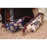 ราคา กระเป๋าพวงกุญแจลายน้องหมีกัปตัน ขนาด 4" ใส่เหรียญได้ แบรนด์แท้ Parlontis (3968912540)