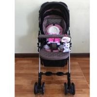 ราคา รถเข็นเด็ก Aprica รุ่น Soraria Premium DXเบาะ(High Seat) สีน้ำตาล ชมพู (7616897444)