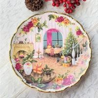 ราคา จานโชว์ Royal Albert "1988 Christmas Magic" Bone China Made in England - First Quality สวยมาก จานอังกฤษ เซรามิก (14203075697)