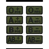 ราคา กรุ๊ปเลือดต่างๆ อาร์มปักทหารมี3แบบ 1.แบบเย็บ 2.แบบติดตีนตุ๊กแก 3.แบบรีด (29843203579)