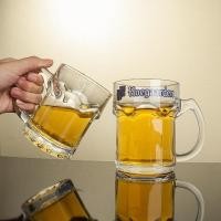 ราคา 【 950ml】เบลเยียมหนาแก้วมีหูหิ้วแก้วเบียร์สร้างสรรค์ใหญ่ถ้วยเบียร์สด (25978596430)