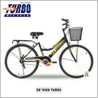 ราคา วงล้ออัลลอยด์ จักรยาน 26นิ้ว TURBO รุ่น WISH แข็งแรง จักรยานผู้ใหญ่ จักรยานแม่บ้าน จักรยานเทอร์โบ (26324175621)