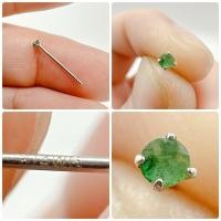 ราคา ต่างหูทองแท้ K14WG แต่งพลอยแท้ มาข้างเดียว (29773283910)