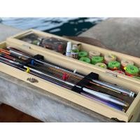 ราคา กล่องไม้ใส่คันและอุปกรณ์ตกกุ้งรุ่น 8 คัน (6446362626)