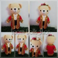 ราคา ตุ๊กตาถักหมีรับปริญญาครุยพระจอมเกล้าฯ ขนาด 16 นิ้ว (1312596883)