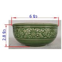 ราคา ถ้วย ชาม 6นิ้ว ไม่มีฝา สีเขียว ลายไทย ใช้เป็น ถ้วยก๋วยเตี๋ยว ชามต้มยำ หรือใช้เป็น ถ้วยแกง ข้าวต้ม ตัมจืด ซุป โอทอปลำปาง (24319268218)