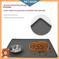 ราคา เอสพี ยืดหยุ่นแผ่นรองอาหารสัตว์เลี้ยงขนาดใหญ่กันน้ําเสื่ออาหารสัตว์เลี้ยงที่มีขอบยกลื่นซิลิโคนให้อาหาร แผ่นรองจาน สําหรับสุนัขแมวลูกแมวเหมาะสําหรับผู้ซื้อเอเชียเฉ (42168790131)