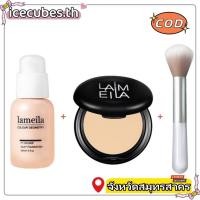 ราคา 3 ชิ้น Lameila Oil Control Pressed Setting Powder Set แต่งหน้าติดทนนานคอนซีลเลอร์กันน้ําเปียกและแห้งใช้กับแป้งพัฟ (41023216712)