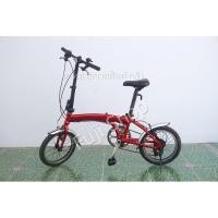 ราคา จักรยานพับได้ญี่ปุ่น - ล้อ 16 นิ้ว - มีเกียร์ - อลูมิเนียม - สีแดง [จักรยานมือสอง] (24655534997)