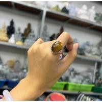 ราคา แหวนหินไทเกอร์อาย ตัวเรือนเงินแท้ เพิ่มพลังกายและพลังใจ (28017424923)