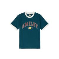 ราคา SMILEY® SPORT LOGO RIB COOL JERSEY SPANDEX T-SHIRT (GREEN) (27435387727)