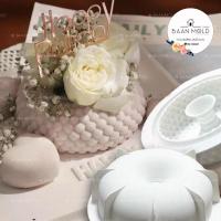 ราคา (พร้อมส่ง) แม่พิมพ์ซิลิโคนสามมิติ ช็อคโกแลต ขนม มูสเค้ก วุ้นวงแหวน ลายพวงมาลัย (23535382729)