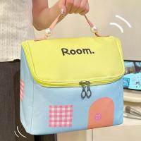 ราคา กระเป๋าจัดระเบียบรูป Dopamine Cottages ที่สร้างสรรค์ - กระเป๋าแต่งหน้าแป้งแบบใช้มือถือดีไซน์ปิดกั้นสี (40109257415)