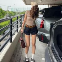 ราคา bobbygoodhouse | pre order MINDY SHORT JEANS กางเกงยีนส์ขาสั้นสียีนส์เข้มสวย ทรงน่ารัก (41100909823)