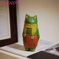 ราคา TRENDYO ประติมากรรมแมวทาสี, เครื่องประดับแมวแกะสลักไม้การ์ตูนที่ไม่ซ้ํากัน, แกะสลักศิลปะทําด้วยมือรูปแมวแบบดั้งเดิมคอลเลกชันแสดง (45352567159)