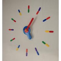 ราคา นาฬิกา สไตล์โมเดิร์น DIY นาฬิกาติดผนัง นาฬิกาไม่เจาะผนัง On time Wall Clock "Rainbow" (1269495913)