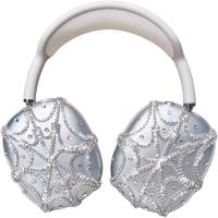 ราคา Rhinestones Spider Web AirPods Max Cover หูฟังระยิบระยับสําหรับ Airpods Max น่ารัก Airpod Pro Max หูครอบคลุมอุปกรณ์เสริมป้องกัน (57052281055)