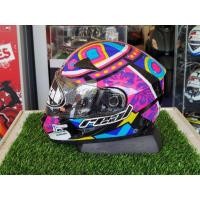 ราคา หมวกกันน็อค REAL รุ่น Hornet ลาย Buriram สีชมพู-ม่วง (9415287620)