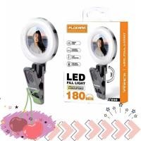 ราคา พร้อมส่งจากไทย Plokama U20 LED Mini Mirror Clip Selfie Ring Light ไฟเซลฟี่ติดมือถือ พกพา (41703467111)