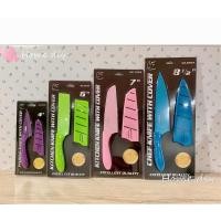 ราคา Rhino Brand มีดเคลือบเพื่อสุขภาพ พร้อมปลอก สีสัน สวยงาม สินค้าคุณภาพเกรดพรีเมี่ยม มี 4 ขนาด ของแท้100% (3239552541)