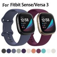 ราคา สายนาฬิกา ซิลิโคน นิ่ม เปลี่ยนได้ สำหรับ สาย Fitbit versa 3 /Fitbit sense สาย Fitbit Versa 3 สายนาฬิกา Fitbit Sense Replacement Soft Silicone Watch Band for Fitbit Versa 3 Strap (3754483167)