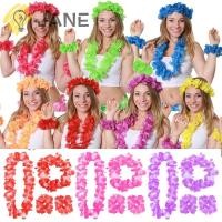 ราคา Jane 4 ชิ้น / เซต สร้อยคอ ดอกไม้ฮาวาย ชายหาด ที่มีสีสัน ชุดแฟนซี งานแต่งงาน ตกแต่ง (23960810267)