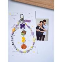ราคา MAXKYBAS พวงกุญแจและสายห้อยโทรศัพท์ลูกปัดแม็กกี้บาส ห้อยจี้เต่ากับลูกบาส โทนม่วง (27541403922)