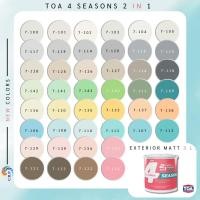 ราคา TOA สีทาบ้านผสมรองพื้น เฉดสีใหม่ มินิมอล มูจิ ขนาด 3 ลิตร ภายนอกด้าน โฟร์ซีซั่นส์ 4 Seasons 2in1 (27086823880)