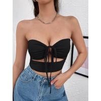 ราคา เสื้อเกาะอก ผูกโบว์ด้านหน้า (19435496122)