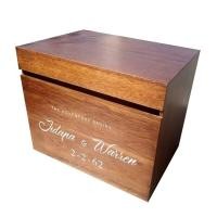 ราคา กล่องไม้สักใส่ซอง ซองงานแต่งงาน พร้อมแกะสลักชื่อบ่าวสาว (11315667118)