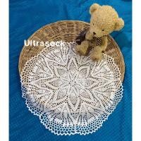 ราคา 25(พร้อมส่ง)มินิมอล/ผ้าถัก/ผ้าถักโคเชต์/โครเชต์ลายดอกไม้สไตล์วินเทจ/ผ้าปูโต๊ะ/ผ้ารองแก้ว/ดอยลี่/งานถักมือ/งานคนไทย (14189860268)