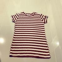 ราคา เสื้อยืดลายขวาง สีขาวแดง ผ้านิ่ม ใหม่ (2797393920)