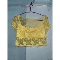 ราคา เสื้อลูกไม้ซีทรูสีเหลืองสาวอวบ (28807718450)