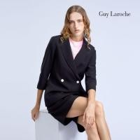 ราคา Guy laroche jacket Double B แจ็คเก็ตทำงานผู้หญิง คิง สูทติ้ง ทรงเข้ารูป แขนสามส่่วน แต่งกระดุม 4 เม็ด สีดำ G9YDBL (55751434355)