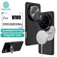 ราคา เคสแม่เหล็กป้องกันกล้อง Nillkin สําหรับ Vivo X200 Ultra เคสโทรศัพท์กล้อง Flip Bracket Texture ฝาหลังกันกระแทก (40501096717)