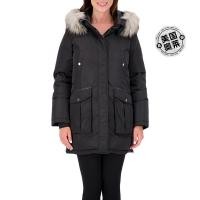 ราคา Vince camuto Ladies Hooded Jacket Down Coat-Black [American Olay] Straight Hair (43577043553)